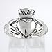 Irish Friendship & Love Celtic Claddagh Ring in Sterling Silver in sizes 5, 6, 7, 8 and 9, #8932