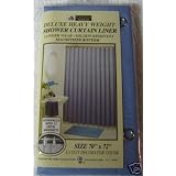 NEW VINYL SHOWER CURTAIN LINER WITH MAGNETS - BLUE
