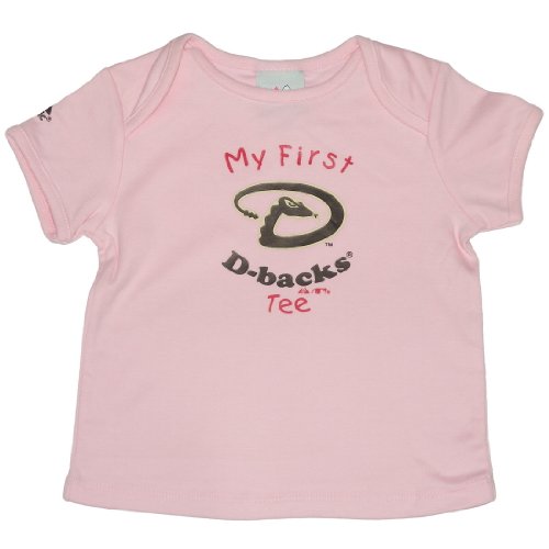 Majestic Infant Baby MLB Arizona Diamondbacks My First Tee T-Shirt - Pink (Size: 18)