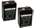6 Volt 4AH Rechargeable Sealed Lead Acid SLA Battery 6 volt 4amp - 2 Pack