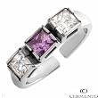 CHIMENTO Made in Italy Fashionable Ring With 0.75ctw Cubic zirconia Beautifully Crafted in Stainless steel - Certificate Available.
