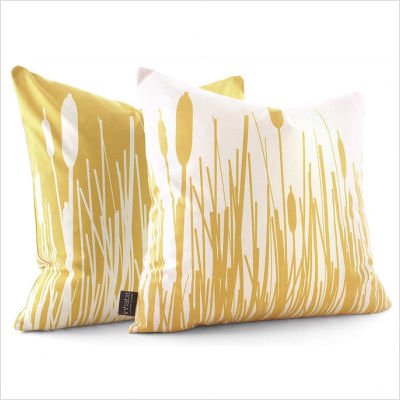 Cattails Throw Pillow in Sherbet Size: 13 x 24