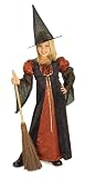 Halloween Concepts Child's Orange Glitter Witch Costume, Medium