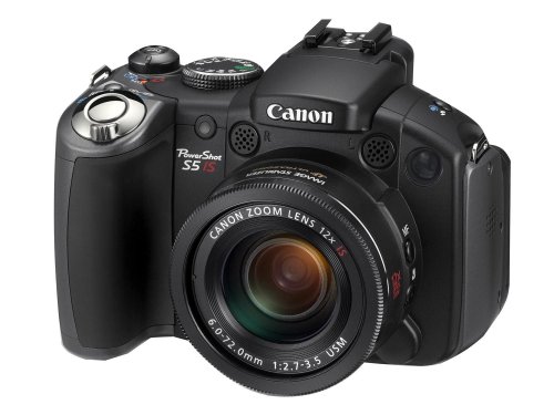 Canon PowerShot S5 IS Digitalkamera (8 Megapixel, 12-fach opt. Zoom, 2,5Display, Bildstabilisator)