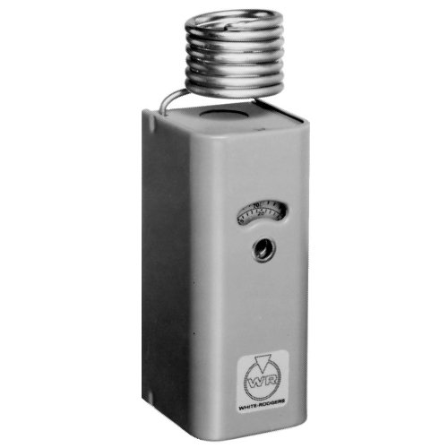White Rodgers 201-8 Line Voltage, SPST, Close on Rise Temperature Control, 20 to 90 Degrees F Range