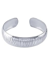 Handcrafted Sterling Silver Textured Cuff Bracelet 17mm