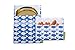 Lunchskins Reusable 2-Pack Velcro Bag Set, Blue Whale (1 Sandwich + 1 Snack)