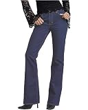 Low-rise flare leg jeans