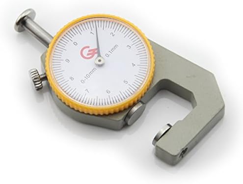 Pocket Round Dial Thickness Measurement Gauge Gage Tool Range From 0 to 10mm Accuracy 0.1mm