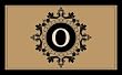 Imperial Monogram Coir Mat - O Imperial Monogram Coir Mat - O