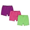 Newborn Girls' Circo&reg; 3-pack Ruffle Short - Bright Pink/Purple/Green