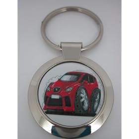 Koolart Seat ibiza red Car Keyring 1969 - Christmas Birthday Gift