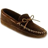 Minnetonka Men's Distressed Leather Moccasins