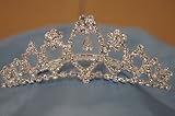 (MEDIUM)Elegant Bridal Wedding Tiara Crown with Crystal Party Accessories C6209