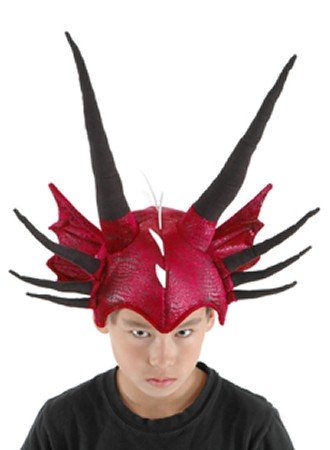 Fearsome Dragon Horns Costume Hat Topper