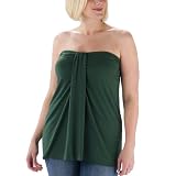 Ladies Plus Size Merona® Tube Top - Emerald Charm
