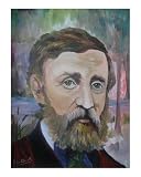Author project - Henry David Thoreau Emerging Artists Giclee Poster Print by Nicole De Clerck, 16x20