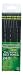 Ticonderoga No. 2 Soft Pencils, Twelve 24 Count Hang-Tab Boxes, Total 288 Pencils - (Wood-Cased, Black Writing) in Matte Black (13926)