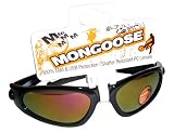 Mongoose Youth Sunglasses 100% UVA & UVB Protection - Black w/Rubber Temple Tip