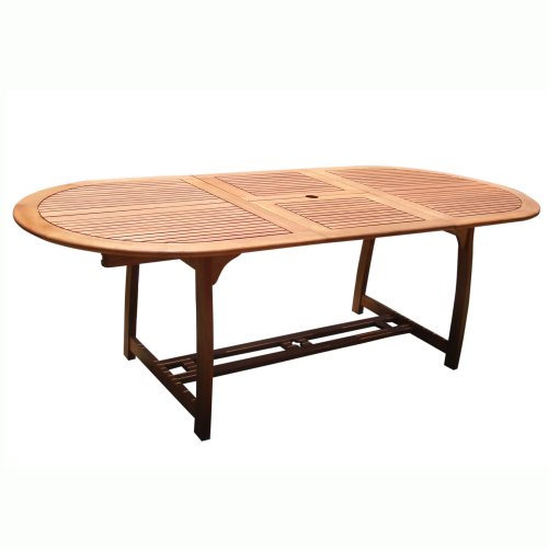 VIFAH V503 Outdoor Wood Extension Table with Butterfly
