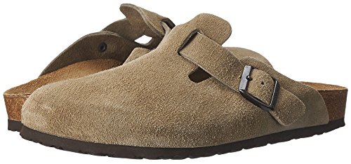 Birkenstock Boston Classic  Arch Clog,Taupe Suede,38 M EU