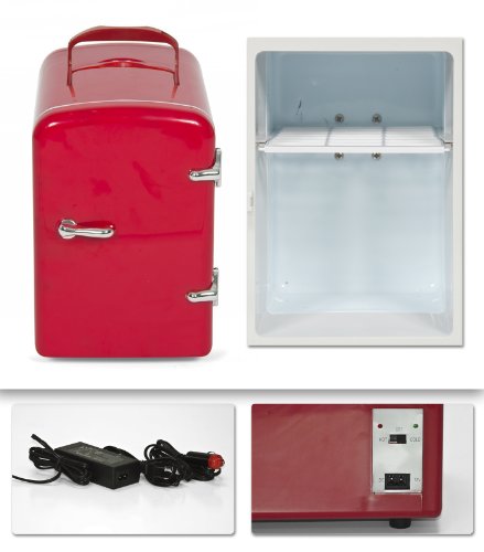 Portable Mini Fridge Cooler and Warmer Auto Car Boat Home Office Ac & Dc Red Portable Mini Fridge Cooler and Warmer Auto Car Boat Home Office Ac & Dc Red