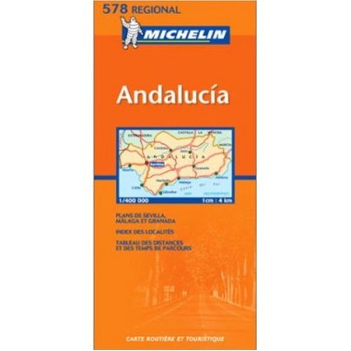 City Travel Guides Discounted  Books : Michelin Map No. 578 Southern Spain - Andalucia