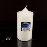 Hannas 3x6 Pillar Candle (White Unscented) - 3x6-Unscented