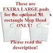 Shark XLT3501 (EXTRA LARGE), Set of 4, Microfiber Cleaning Pads for the Steam Pocket Mop.