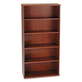 Series C: Open Double Bookcase- Hansen Cherry by Bush Office Furniture
