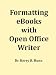 Formatting eBooks with Open Office Writer