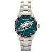 PHILADELPHIA EAGLES Beautiful Water Resistant "Coach Series" WATCH with Stainless Steel Band