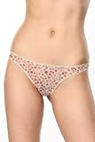 Underglam Sheer Beige Dots Thong