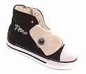 LEVI'S Boys HORSE High/Low Shoe Black Canv