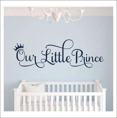 Our Little Prince Wall Decal Stickers Wall Art Decor for Kids Rooms Baby Shower Decor