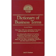Dictionary of Business Terms (Barron's Business Guides)