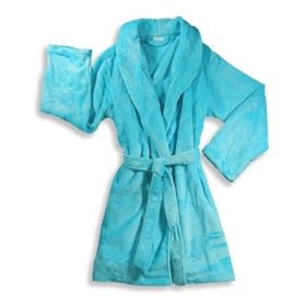 Capelli New York - Womens Fleece Robe, Light Teal