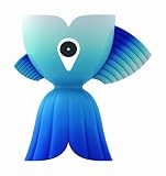 A di Alessi Goldfish Egg Cup, Blue, ASG98 AZ