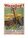Vintage Aircraft Accident Warning Poster Fridge Magnet