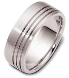 8mm modern wedding band ring (Platinum)