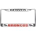 Denver Broncos Chrome License Plate Holder