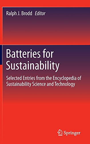 batteries for sustainability selected entries from the encyclopedia of sustainability science and technology