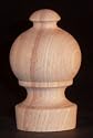 Solid Wood Finial Pole Ends for curtain rods - 2/bag [CAPITOL CITY LUMBER]