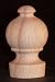 Solid Wood Finial Pole Ends for curtain rods - 2/bag [CAPITOL CITY LUMBER]