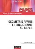 G�om�trie affine et euclidienne au Capes