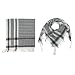Pal�stinenser Schal Pali-Tuch PLO-Halstuch Punk Arafat Baumwolle viele Farben, w�hlen:wei� schwarz 03
