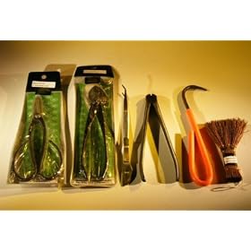 Bonsai Boy's Professional Bonsai Tool Set  6 Piece Plus Hemp Brush - (Save $19.95)
