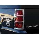 373D GMC Yukon Yukon XL 2007 - 2011 SUV Chrome ABS Tail Light Insert Accent (D Style) by TFP