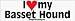 I Love My Basset Hound - bumper stickers (Large)