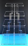 5 Tier 5mm Thick Square Cupcake Wedding Party Cup Cake Display Stand by Classikool®